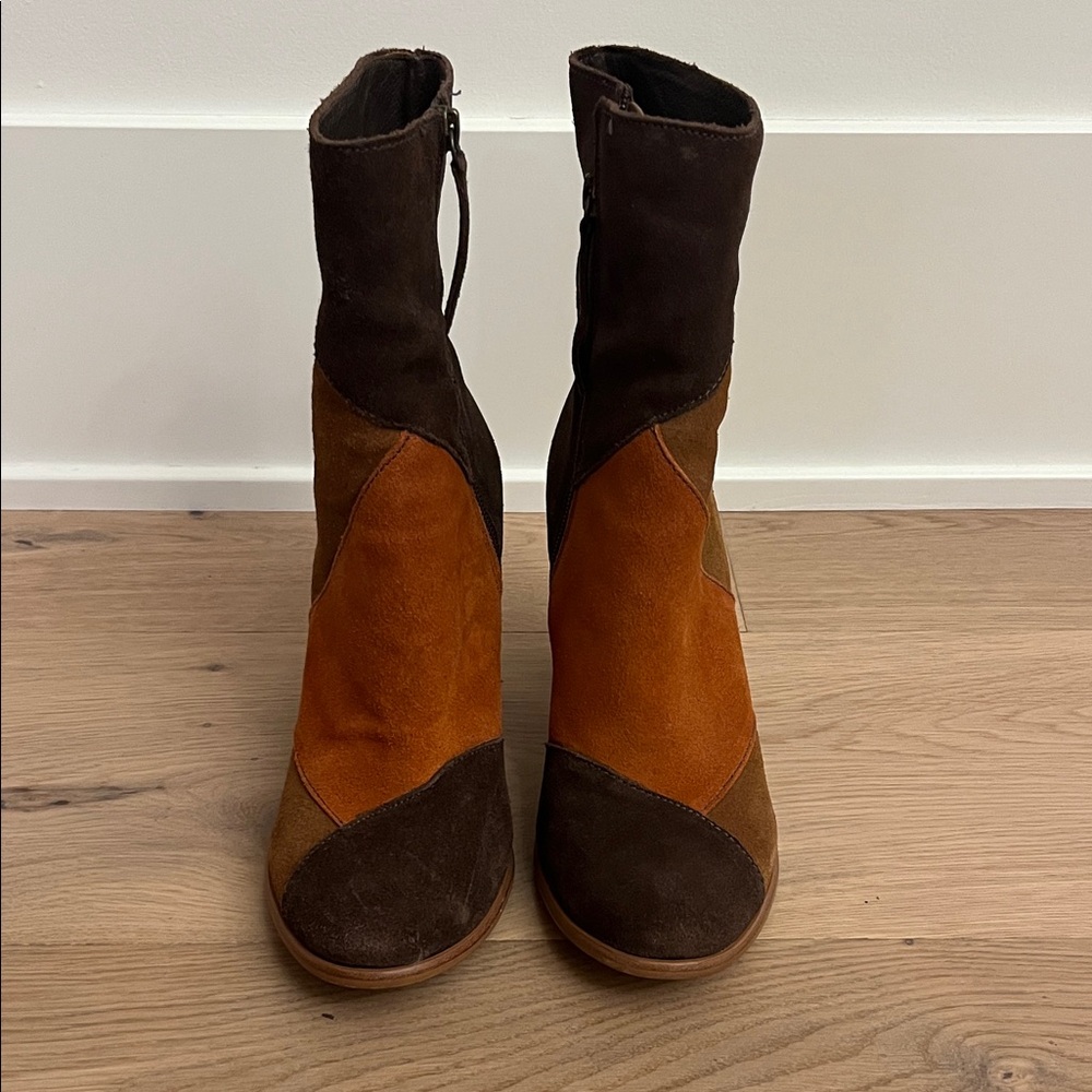 Matisse Brown/Orange/tan patchwork Women's Boots